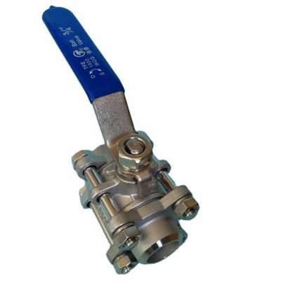 Best China Low Price 201/304/316 Stainless Steel 3Piece Full Bore Welded Ball Valve